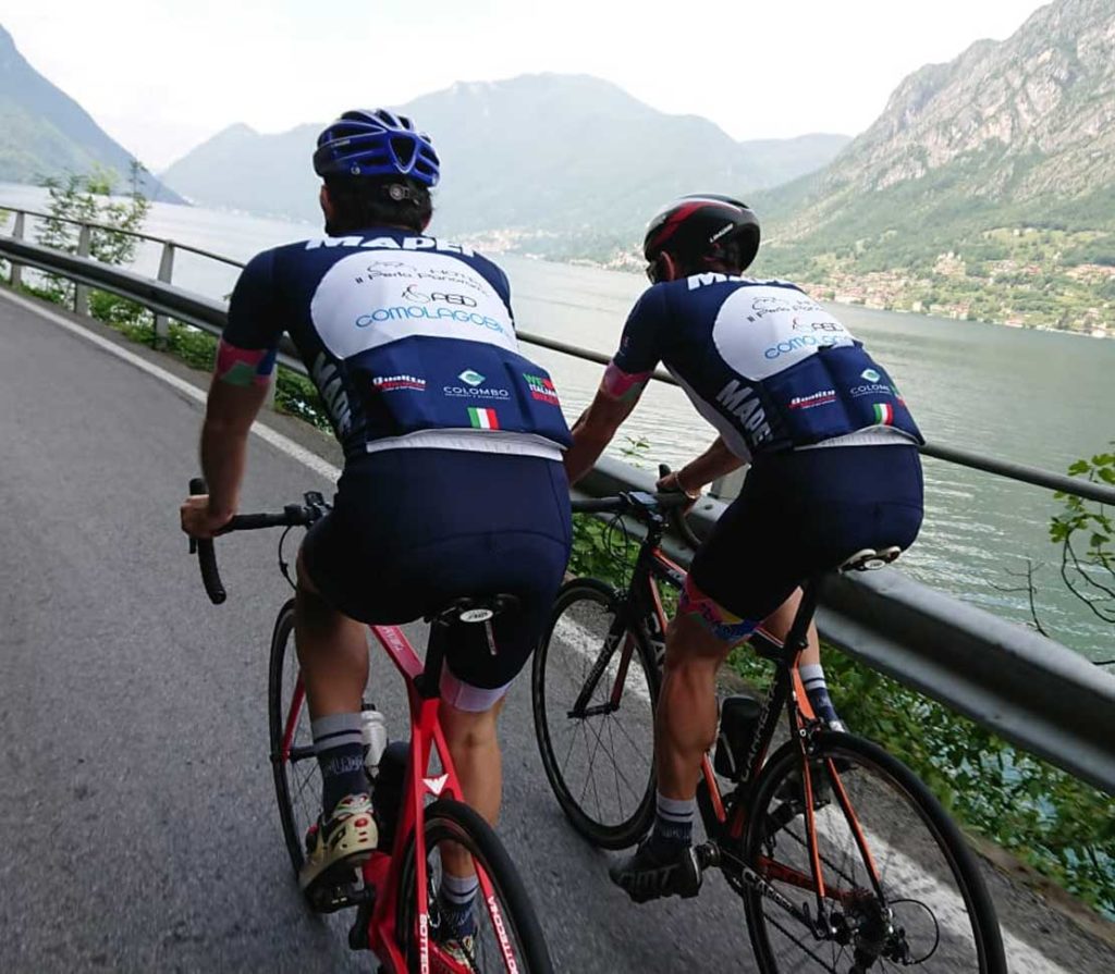 Pedelare sulle strade del lago di Como